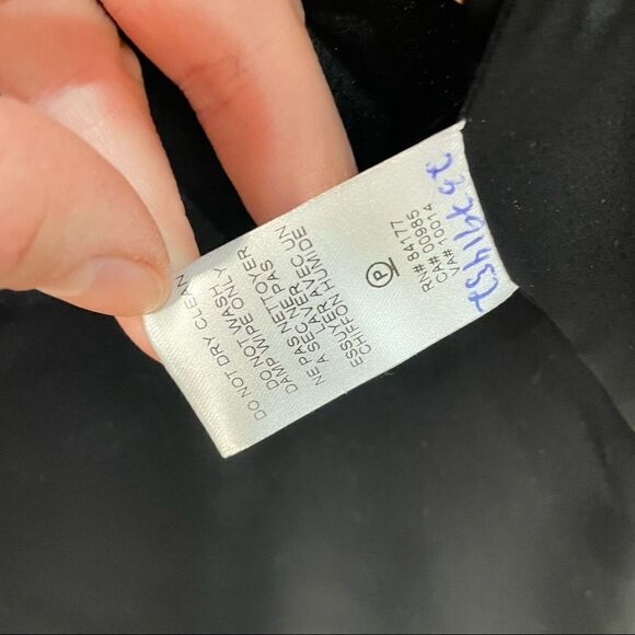 Diane von Furstenberg Silver Glitter Peacoat Front pockets Wool - Picture 10 of 11